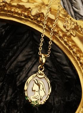 人鱼姬双面滴油撞色项链毛衣链