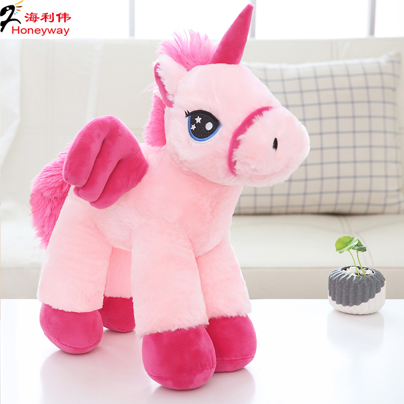 海利伟独角兽系列毛绒玩具马玩偶女孩布娃娃可爱马公仔睡觉抱枕女 - 图3