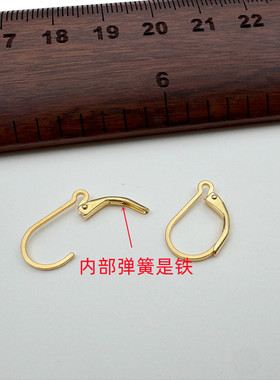 耳钩配件925纯银法国扣防丢diy