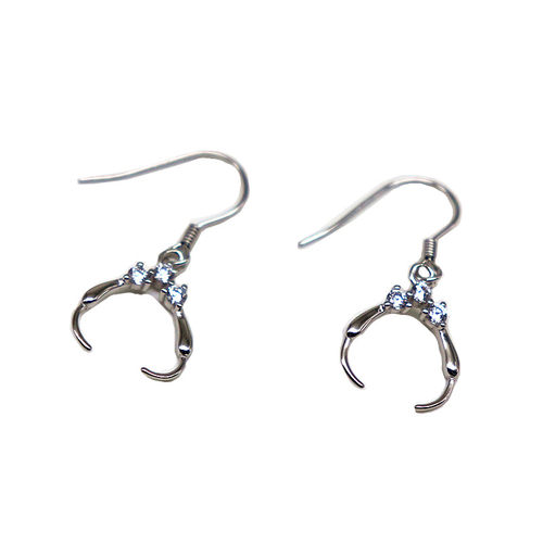 925纯银耳钩耳环银饰配件DIY左右夹耳勾桶珠路路通圆珠自制防过敏 - 图3