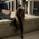 Ultra -long coat men over the knee autumn and winter silhouette Korean version of the British style high -level long -level loose tall cashmere jacket