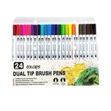 .Fineliner Рисунок акварели маркер ручки с двойным наконечником щетки