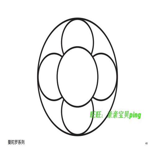 右脑开发波动速读训练卡黄卡图形卡曼陀罗专注力照相记忆训练卡 - 图2