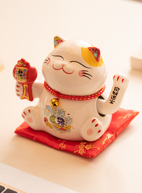 开业招财猫摆件装饰品电动摇手