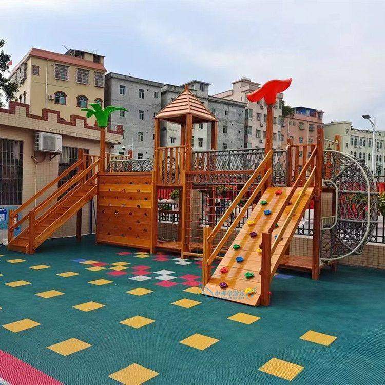 户外玩具幼儿园攀爬架儿童室外木质大型组合滑梯钻洞感统运动器材,淘宝优惠券,粉丝福利购,淘宝优惠卷