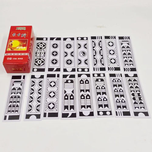 内蒙刘唐纸牌老年人条牌长条胡牌看牌108将小牌玩的纸牌麻将纸质 - 图1