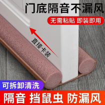 Door slit door bottom sealing strip wind-proof waterproof and insect-proof wooden door soundproof bar bedroom house door slit wind-proof deity