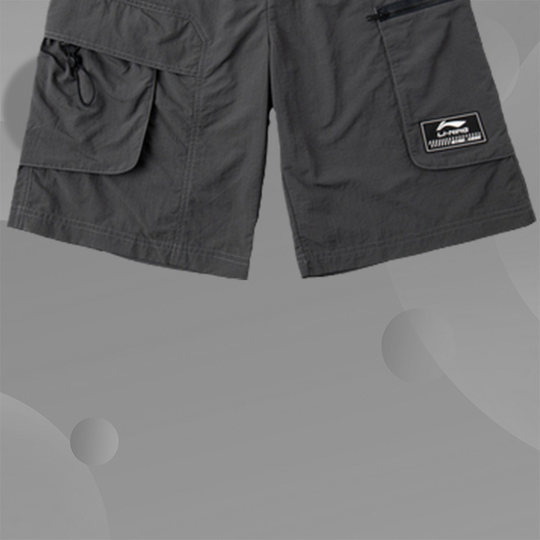 李宁正品休闲短裤男新款运动时尚系列夏季宽松男装运动裤AKSQ061