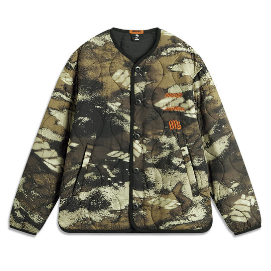 李宁正品反伍BADFIVE男子防泼水保暖舒适宽松运动棉服AJMU085-4