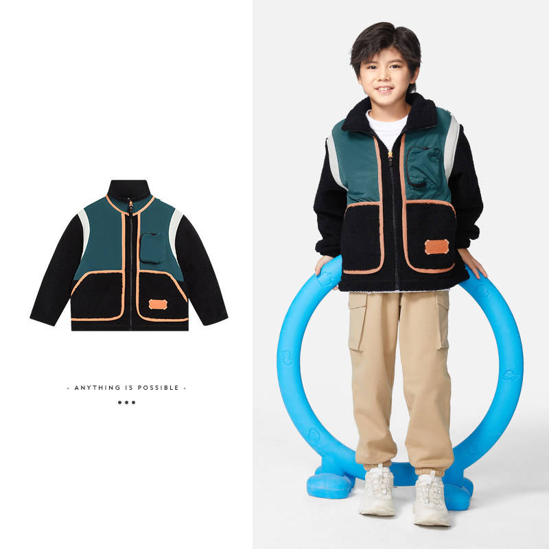 Lining/李宁正品冬季儿童运动生活系列加绒保暖运动外套YFDS203,淘宝优惠券,粉丝福利购,淘宝优惠卷