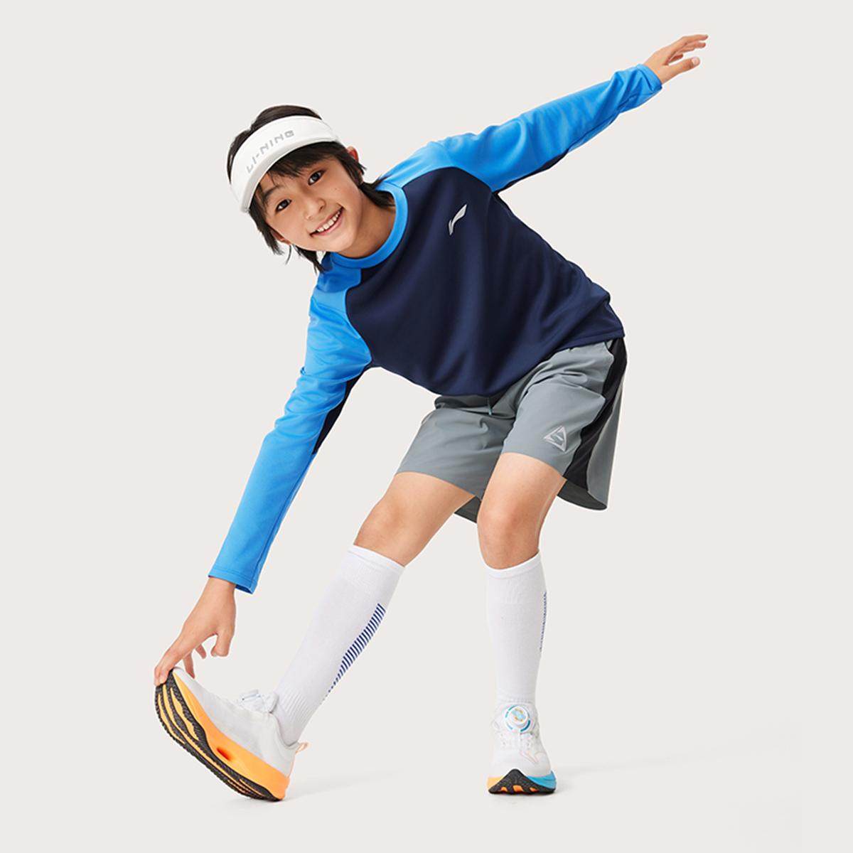 李宁正品综合体能系列儿童速干凉爽时尚撞色圆领长袖T恤YTLV075,淘宝优惠券,粉丝福利购,淘宝优惠卷