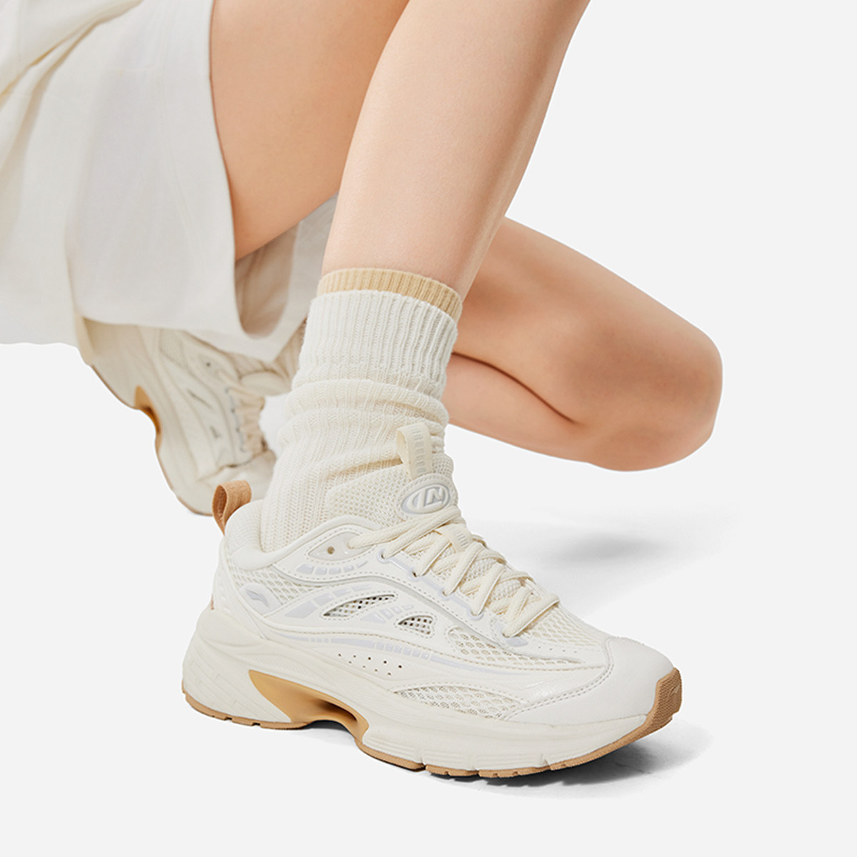 李宁正品羿星 LITE 女子经典百搭透气舒适耐磨运动休闲鞋AGCU052,淘宝优惠券,粉丝福利购,淘宝优惠卷