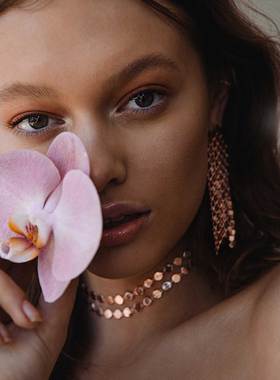 luvaj水晶亮片金项链简约