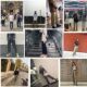 Japanese street style Harajuku straight wide leg overalls for men
