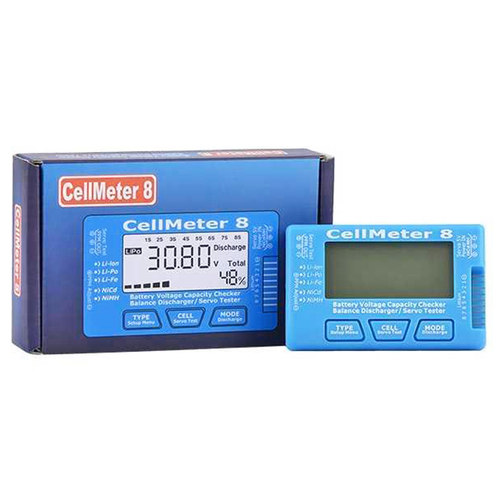 CellMeter 8 AOK CM8 8S电显 舵机测试窄频舵机测试器 电池放电器 - 图0