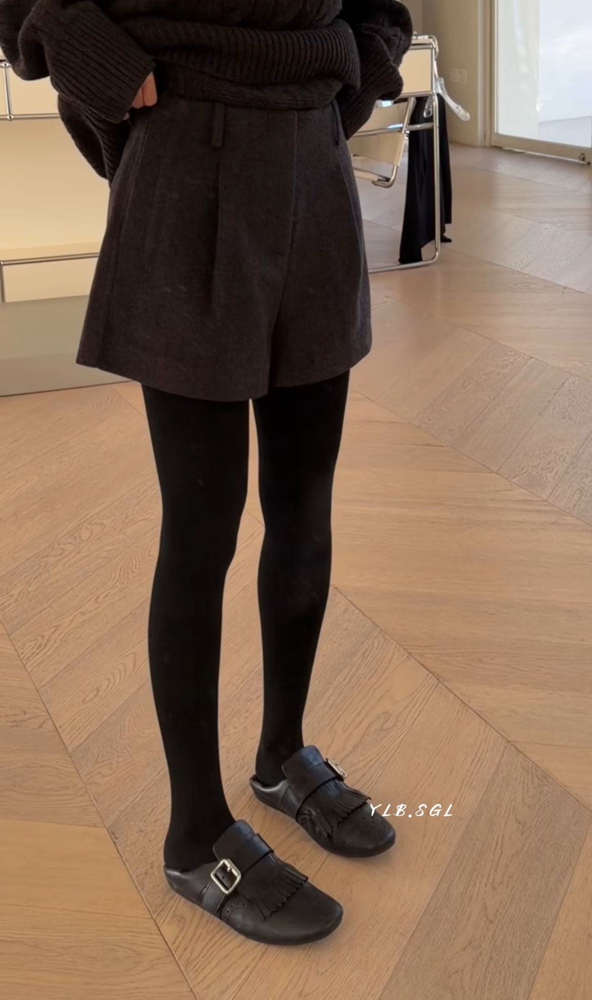 8218诗歌兰女装2025冬款  百搭气质深灰色高腰口袋西裤休闲短裤女,淘宝优惠券,粉丝福利购,淘宝优惠卷