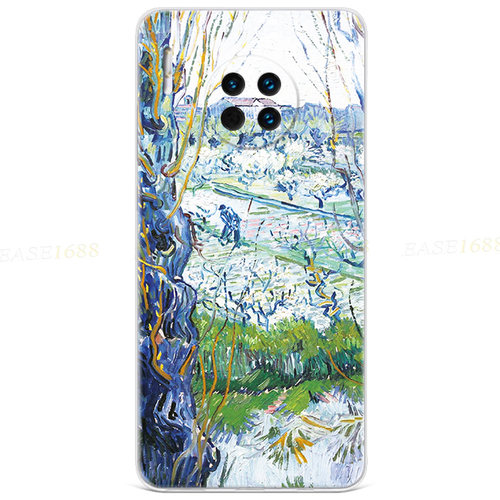 田园油画适用华为mate60手机壳40pro+50世界名画20x艺术10e9抽象8 - 图3