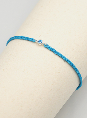 thisness幸运手链纯银编织