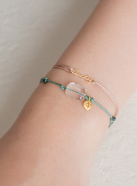 THISNESS秘密花园天然白水晶手链