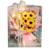 Мыло на день матери с розой в составе, подарочная коробка для матери, подарок на день рождения