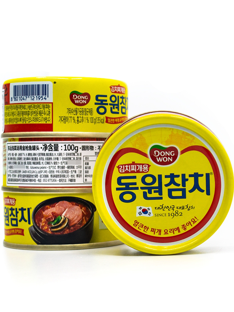 韩国DONGWON/东远泡菜汤用金枪鱼罐头100g - 图2