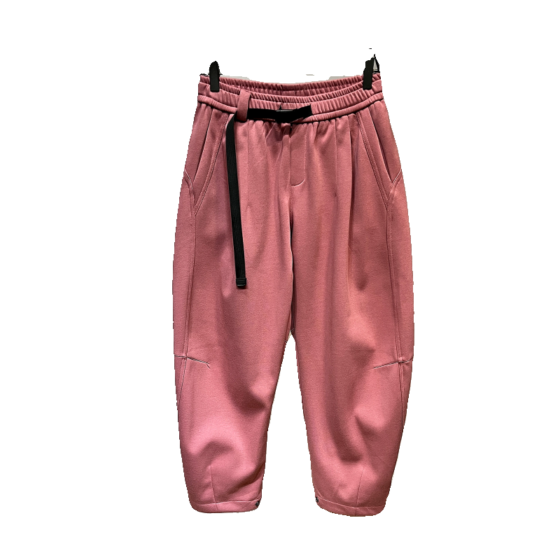 春季美式休闲痞帅高端分手针织卫裤男直筒宽松抽绳百搭阔腿裤子潮,淘宝优惠券,粉丝福利购,淘宝优惠卷