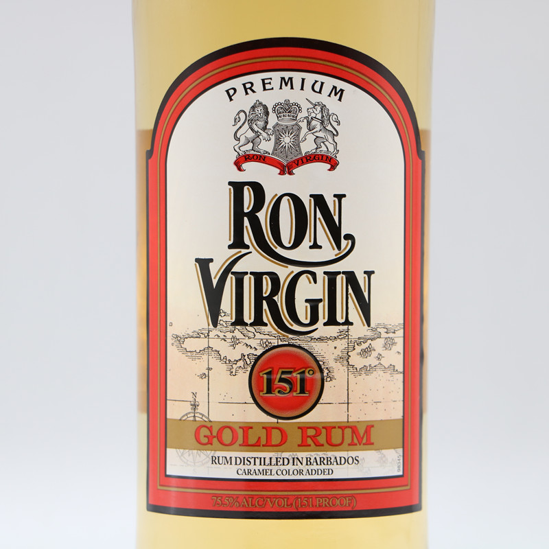 维珍151朗姆酒RON VIRGIN高度数烈酒鸡尾酒火焰酒 洋酒75.5度！！ - 图0