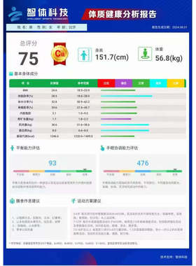 体测仪健身房专用身体成分分析仪瑜伽普拉提体态分析AI智能体测仪