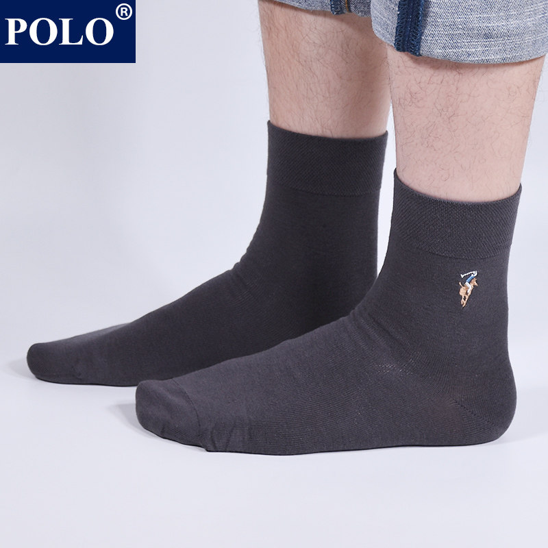 polo男秋冬四季中厚款吸汗中筒袜 品伦内衣短袜/打底袜/丝袜/美腿袜