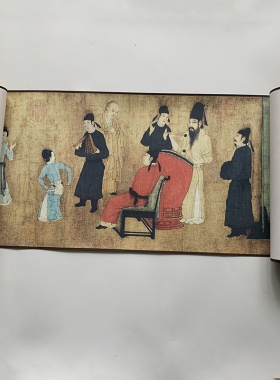 国画韩熙载夜宴图长卷店铺礼品