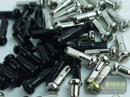 Copper alloy spoke caps are durable