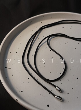 「泪滴」极简高版ins博主同款水滴状系带 简约自由绑带choker脖带