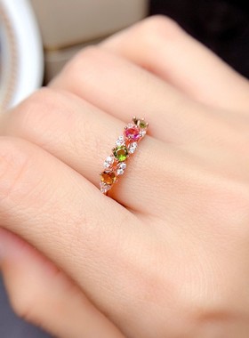 儿童彩虹糖戒指3-15岁