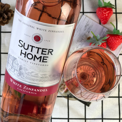 美国 舒特家族 白仙粉黛桃红葡萄酒 Sutter Home White Zinfandel - 图1