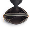 One shoulder crossbody fashionable double layer small genuine leather bag
