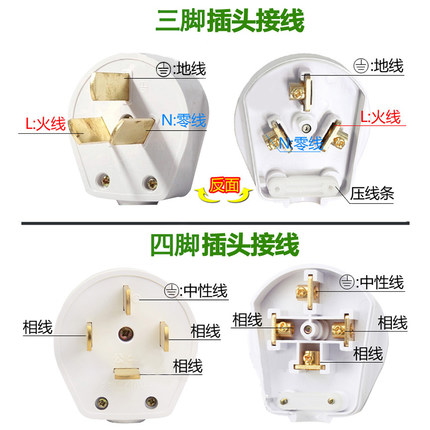 公牛插头工业插座25安16A大功率440伏三相四线电源4脚32A插头380V-图0