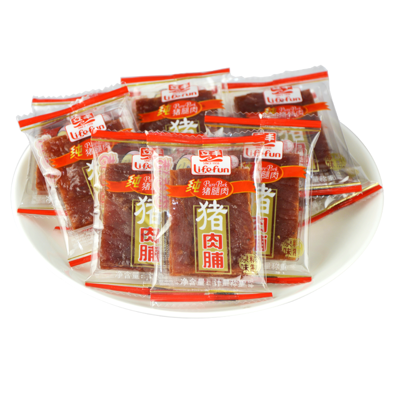 上海立丰原味靖江猪肉脯休闲零食小吃肉类零食猪肉铺小包装500g,淘宝优惠券,粉丝福利购,淘宝优惠卷