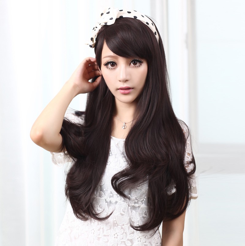 Buy Japanese Fashion Long Curly Hair Wig Wig Wig Scroll Fluffy