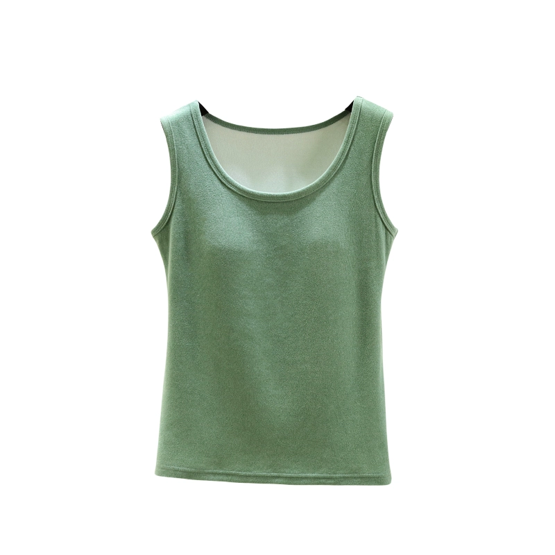 女德绒发热背心带胸垫保暖衣秋冬加绒吊带内搭打底衫加厚马甲内衣,淘宝优惠券,粉丝福利购,淘宝优惠卷