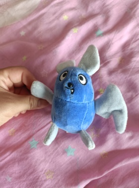 毛绒玩偶挂件蝙蝠蓝色妖姬