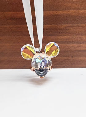 奥地利水晶米奇吊坠米妮项链