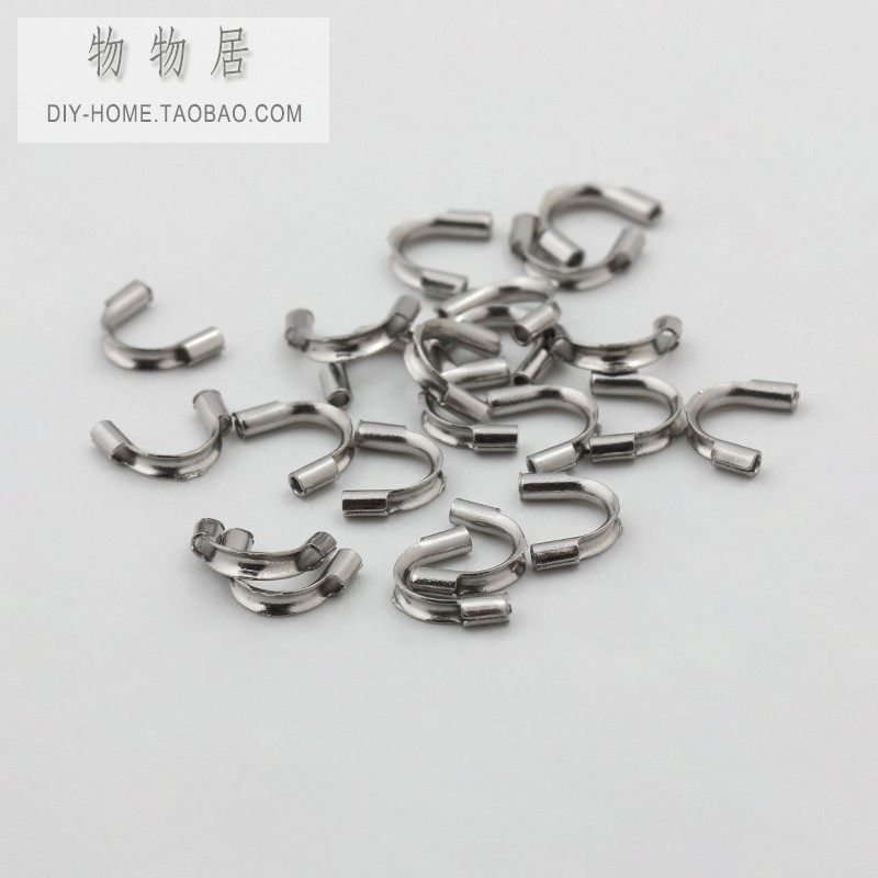 不褪色钛钢不锈钢U形扣马蹄扣藏线管护线器diy制作手链项链配件,淘宝优惠券,粉丝福利购,淘宝优惠卷