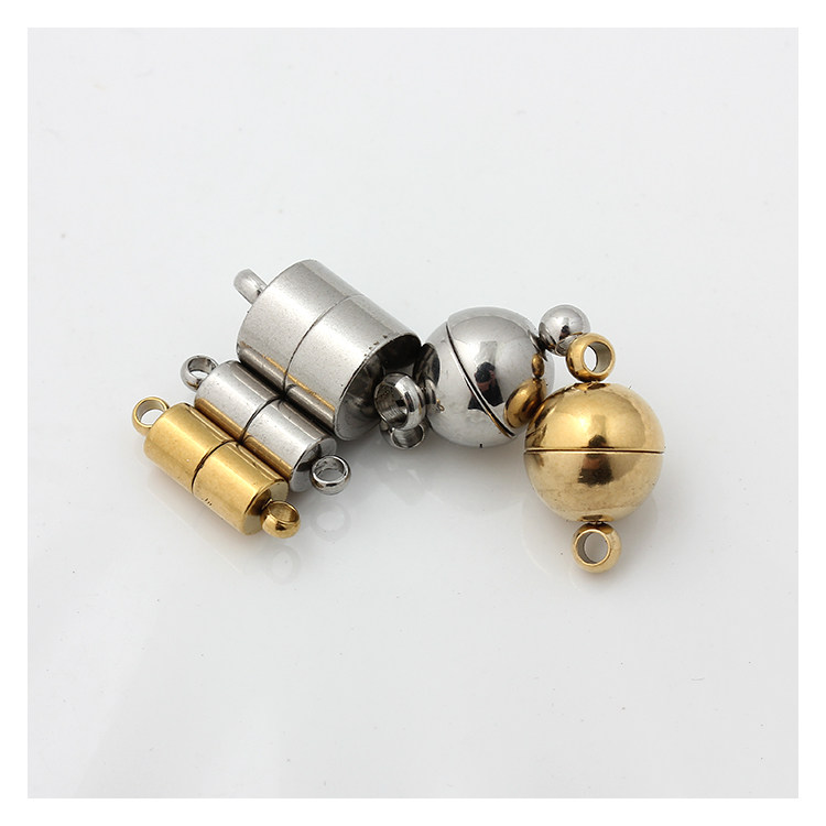 不掉色钛钢不锈钢扁磁性扣圆球桃心磁吸扣玉石珍珠项链扣DIY配件,淘宝优惠券,粉丝福利购,淘宝优惠卷