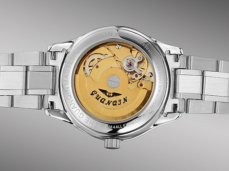 正品冠琴全自动镂空超薄防水机械表 冠琴博馨国产腕表