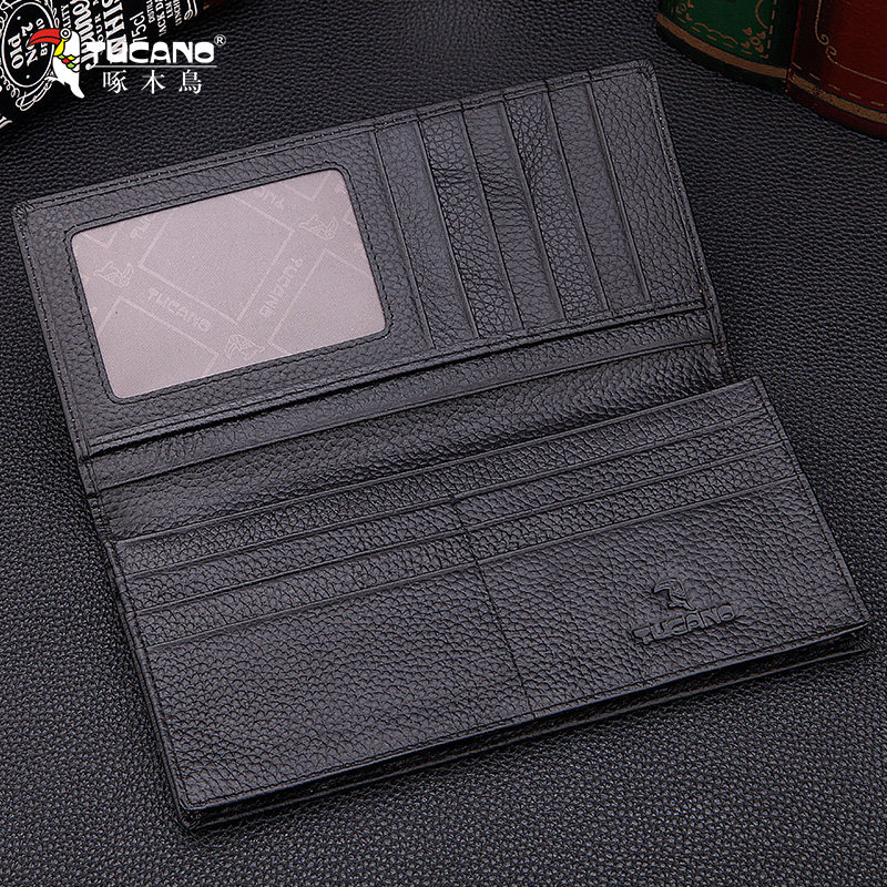 tucano /啄木鸟男长款真皮牛皮钱夹 tucano曲同钱包
