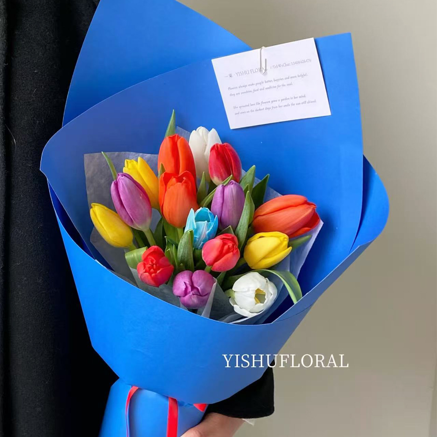 Minimalist solid color hard cardboard high-quality flower-wrapped modeling paper