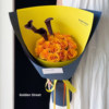 Minimalist solid color hard cardboard high-quality flower-wrapped modeling paper