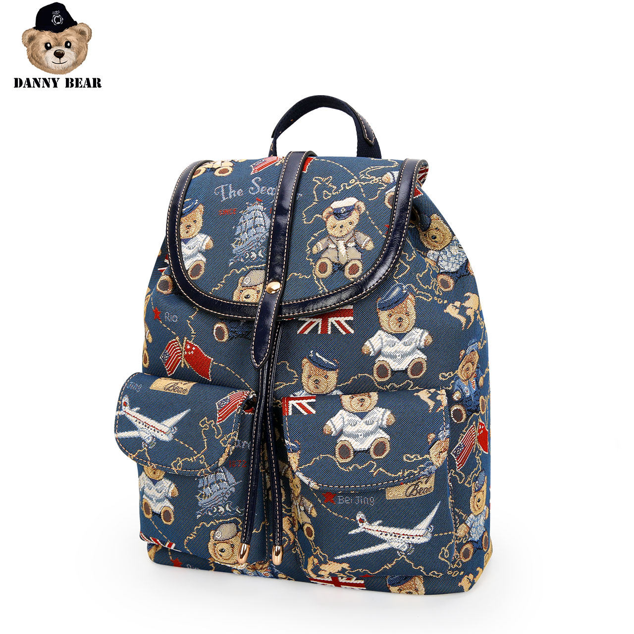 丹尼熊新品旅行女休闲精灵双肩包 dannybear酷玛仕双肩背包