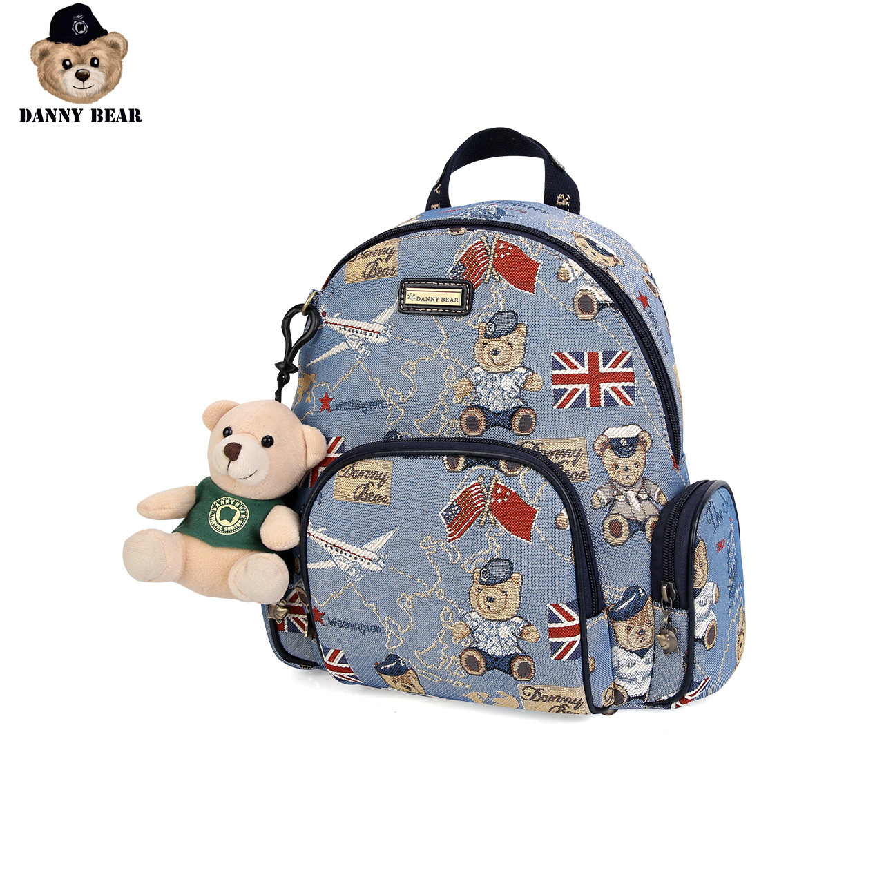丹尼熊航海熊休闲学生女包双肩包 dannybear酷玛仕双肩背包