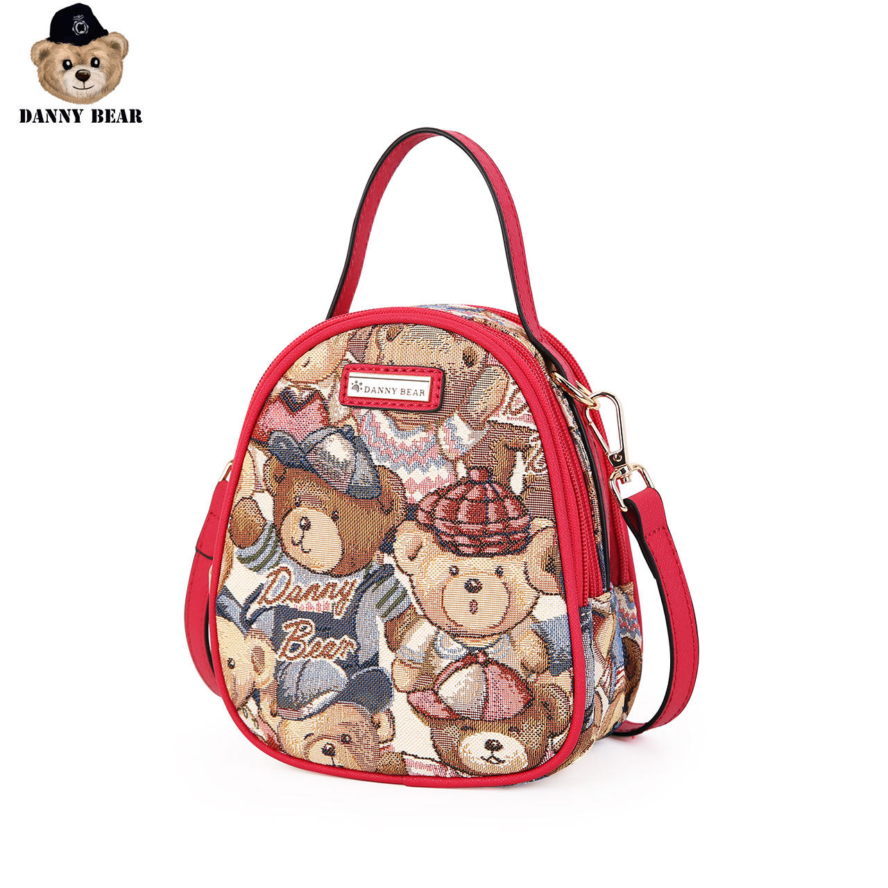 丹尼熊新款2020女式手提小熊斜挎包 dannybear酷玛仕女士包袋